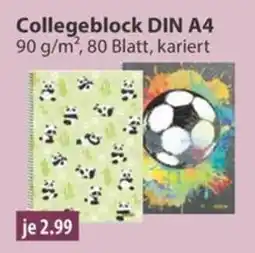 V Markt Collegeblock DIN A4 Angebot