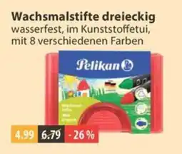 V Markt Wachsmalstifte dreieckig Pelikan Angebot
