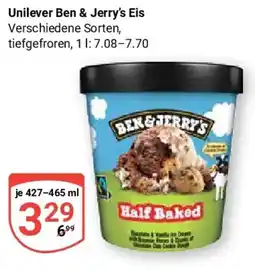Globus Unilever Ben & Jerry's Eis Angebot