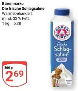 Globus Bärenmarke Die frische Schlagsahne Angebot