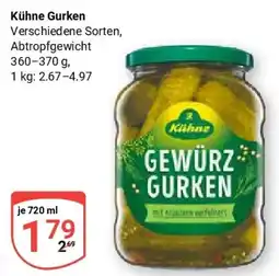 Globus Kühne Gurken Angebot