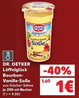 Kaufland DR. OETKER Löffelglück Bourbon-Vanille-Soße Angebot