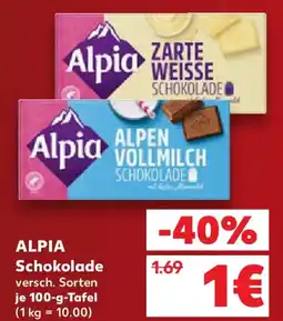 Kaufland Alpia Schokolade Angebot