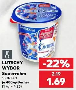 Kaufland LUTSCHY WYBOR Sauerrahm Angebot