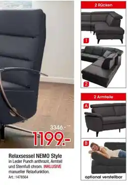 Zurbrüggen Relaxsessel NEMO Style Angebot