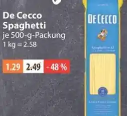 V Markt De Cecco Spaghetti Angebot