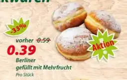 Hepsi-Markt Berliner gefüllt mit Mehrfrucht Angebot