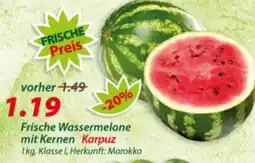 Hepsi-Markt Frische Wassermelone mit Kernen Karpuz Angebot