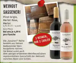 Markgrafen WEINGUT SASSENERI Pinot Grigio, Merlot-Rose, Merlot Angebot
