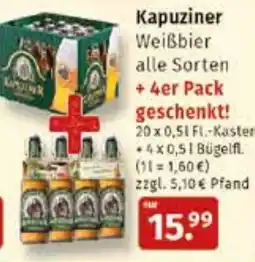 Markgrafen Kapuziner Weißbier Angebot