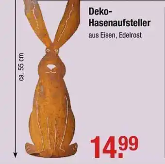 V Baumarkt Deko-hasenaufsteller Angebot