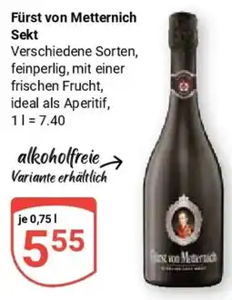 Globus Fürst von Metternich Sekt Angebot