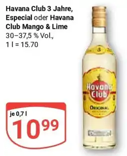 Globus Havana Club 3 Jahre, Especial oder Havana Club Mango & Lime Angebot