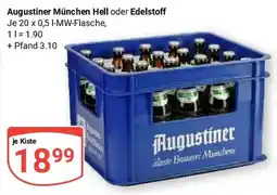 Globus Augustiner München Hell oder Edelstoff Angebot