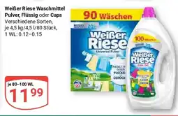 Globus Weißer Riese Waschmittel Pulver, Flüssig oder Caps Angebot