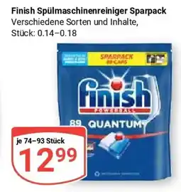 Globus Finish Spülmaschinenreiniger Sparpack Angebot