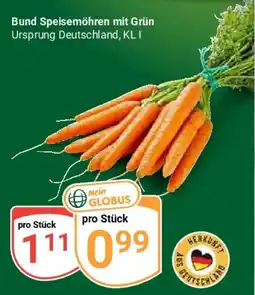 Globus Bund Speisemöhren mit Grün Angebot