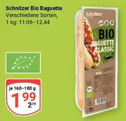 Globus Schnitzer Bio Baguette Angebot