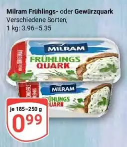 Globus Milram Frühlings- oder Gewürzquark Angebot