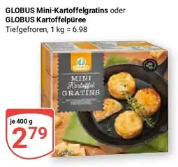 Globus GLOBUS Mini-Kartoffelgratins oder GLOBUS Kartoffelpüree Angebot