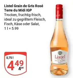 Globus Listel Grain de Gris Rosé Terre du Midi IGP Angebot