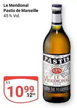Globus Le Meridional Pastis de Marseille Angebot