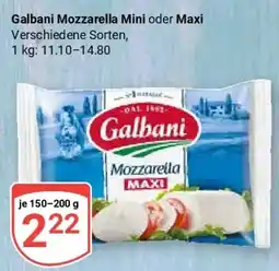 Globus Galbani Mozzarella Mini oder Maxi Angebot