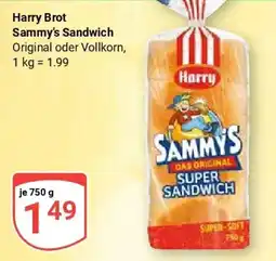 Globus Harry Brot Sammy's Sandwich Angebot