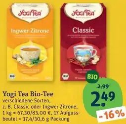 tegut Yogi Tea Bio-Tee Angebot