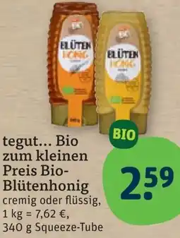 tegut tegut Bio zum kleinen Preis Bio Blütenhonig Angebot