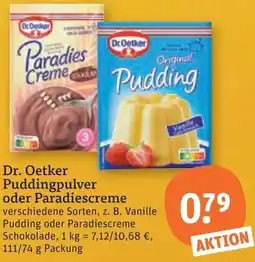 tegut Dr. Oetker Puddingpulver oder Paradiescreme Angebot