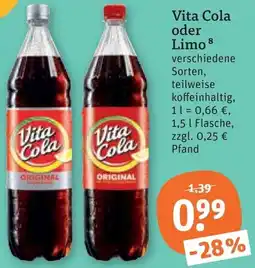 tegut Vita Cola oder Limo Angebot