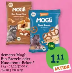 tegut demeter Mogli Bio-Brezeln oder Nusscreme-Ecken Angebot