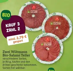 tegut Wiltmann Bio-Salami Teller Angebot
