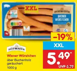 Netto Marken-Discount Hofmaier Wiener Würstchen Angebot