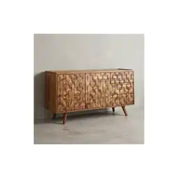 Netto Marken-Discount Sideboard – Massivholz, 138x76x45cm, mit Türen und Schubladen, modern Angebot