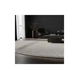 Netto Marken-Discount Teppich Flachgewebe CIMA in Silber, einfarbig, Ø 200 cm Angebot