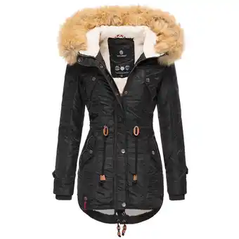 Netto Marken-Discount NAVAHOO Damen Hochwertiger Wintermantel Winterparka mit großem Kunstfell La Viva Angebot