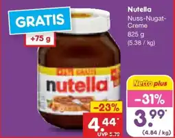 Netto Marken-Discount Nutella Angebot