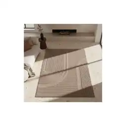 Netto Marken-Discount Kurzflorteppich Waschbar LAVAREDO, im Boho-Stil, aus Microfaser, Beige, 80 x 250 cm Angebot