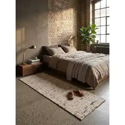 Netto Marken-Discount Läufer Wollmischung Natur 80 x 230 cm - ELIN Kadima Design Angebot