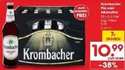 Netto Marken-Discount Krombacher Pils oder Alkoholfrei Angebot