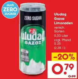 Netto Marken-Discount Uludag Gazoz Limonaden Angebot
