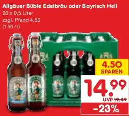Netto Marken-Discount Allgäuer Bühle Edelbräu oder Bayrisch Hell Angebot