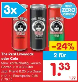 Netto Marken-Discount The Real Limonade oder Cola Angebot