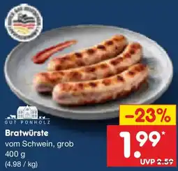 Netto Marken-Discount GUT PONHOLZ Bratwürste Angebot