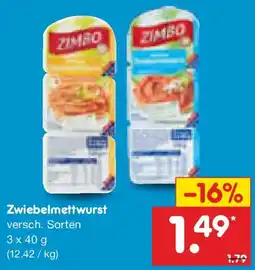 Netto Marken-Discount Zwiebelmettwurst Angebot