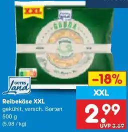 Netto Marken-Discount GUTES Land Reibekäse XXL Angebot