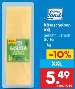 Netto Marken-Discount GUTES Land Käsescheiben XXL Angebot