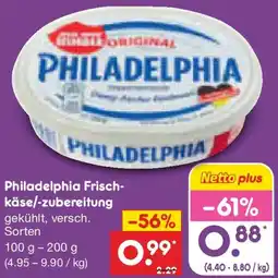 Netto Marken-Discount Philadelphia Frischkäse/zubereitung Angebot